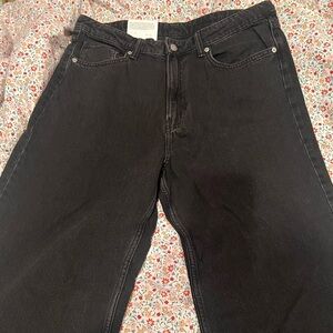 H&M High Rise Black Jeans